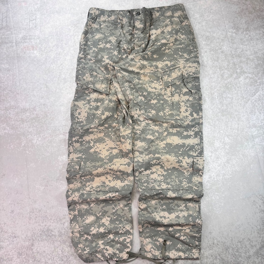 US Military ACU Digital Camo Cargo Pants Medium Long Tactical Utility